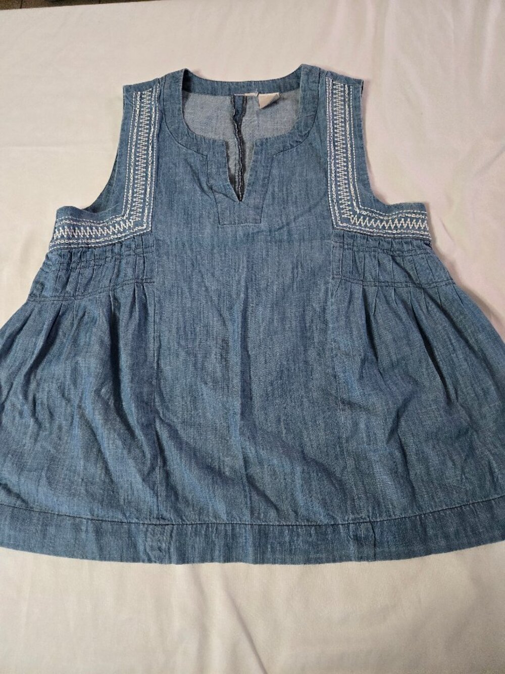 Next Blue Women's Embroidered Smock (S)